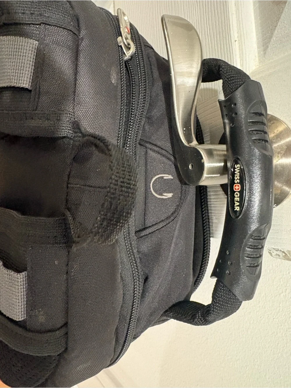 SwissGear Black and Gray Laptop Backpack with Organizer